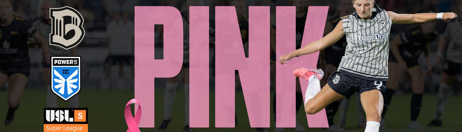 Brooklyn Football Club Hosts Pink Game with ACS Making Strides Against Breast Cancer - Brooklyn