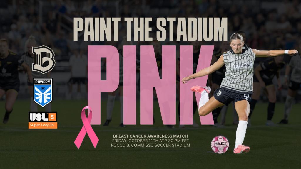 Brooklyn Football Club Hosts Pink Game with ACS Making Strides Against Breast Cancer - Brooklyn